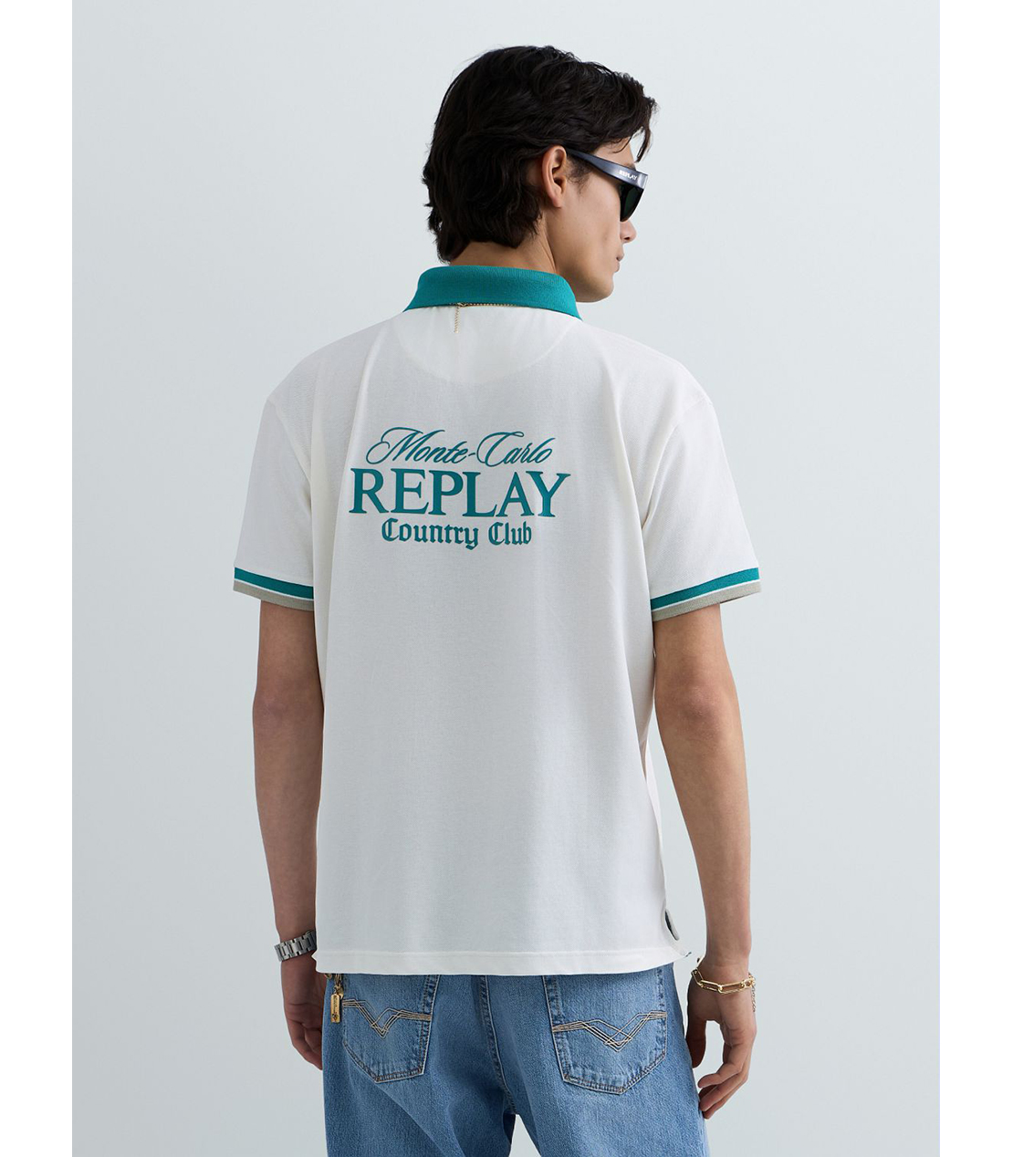 REPLAY &times; Monte Carlo Country Club ポロシャツ 詳細画像 ホワイト 3